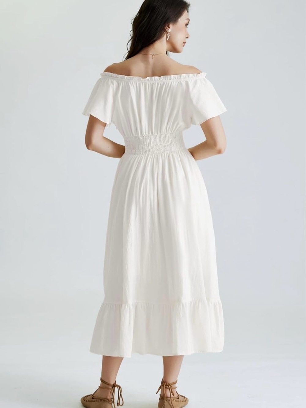 Scarlet Darkness Renaissance Dress for Women Off White L - Picture 4 of 7